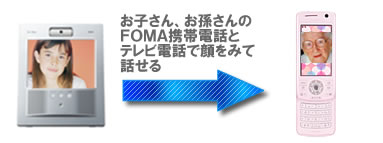 ドコモのFOMAとテレビ電話できる
